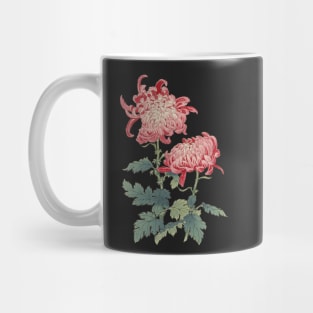 Pink Chrysanthemum 2 - Hasegawa - Traditional Japanese style - Botanical Illustration Mug